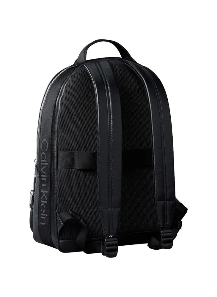 CALVIN KLEIN Black Logo Webbing Strap Round Backpack for Men | Best Price UAE